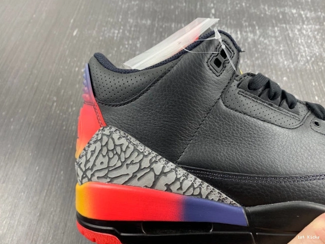 1st Kicks Shoes Rio FN0344-001 Jordan J 3 Air x Balvin 0704